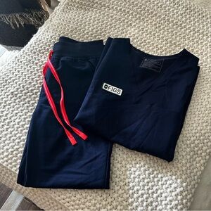 Figs Racing Navy Limited Edition Scrub Set